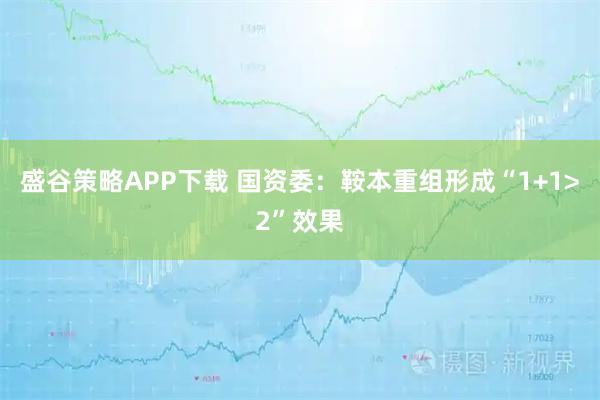盛谷策略APP下载 国资委：鞍本重组形成“1+1>2”效果